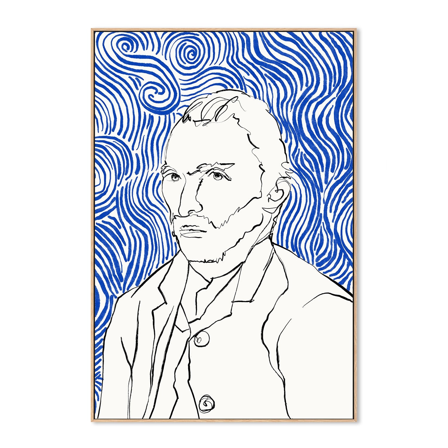 wall-art-print-canvas-poster-framed-Vincent and the Infinite Blue-4