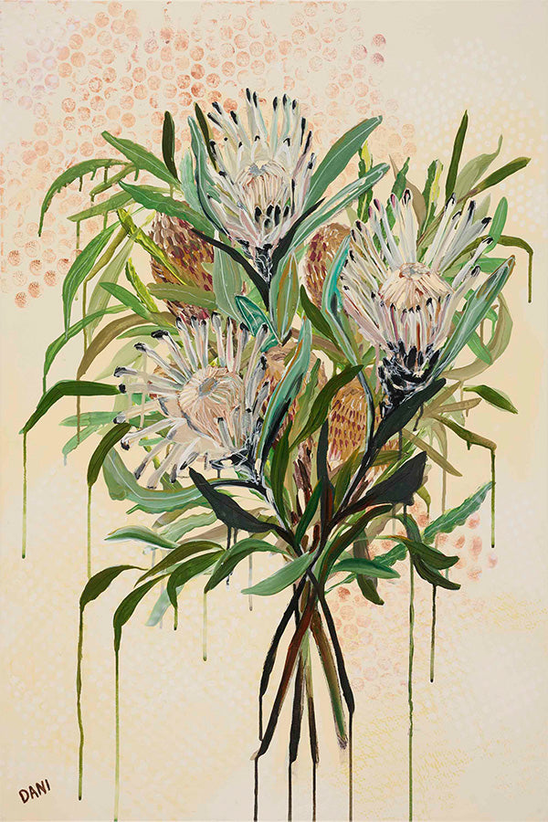 wall-art-print-canvas-poster-framed-Vintage Bouquet-1