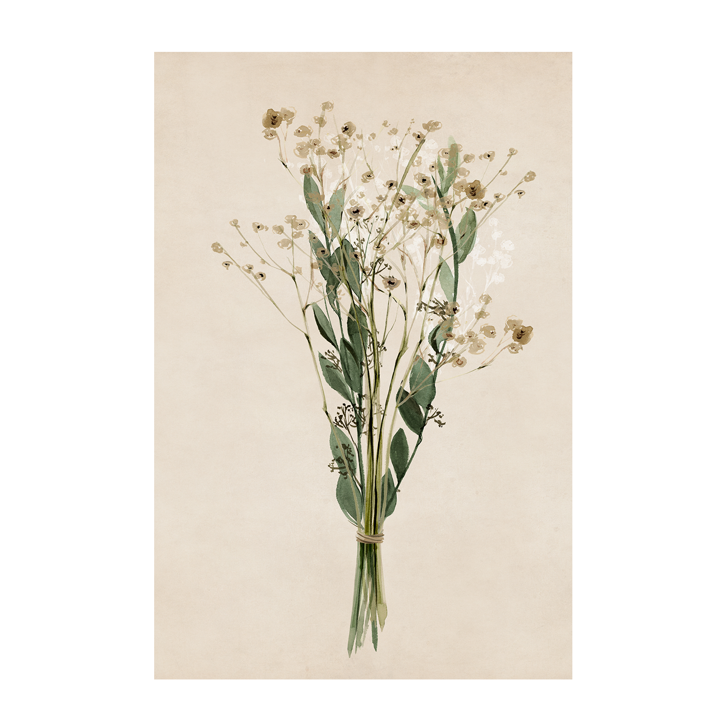 wall-art-print-canvas-poster-framed-Vintage Dried Bunch, Style A , By Isabelle Z-1