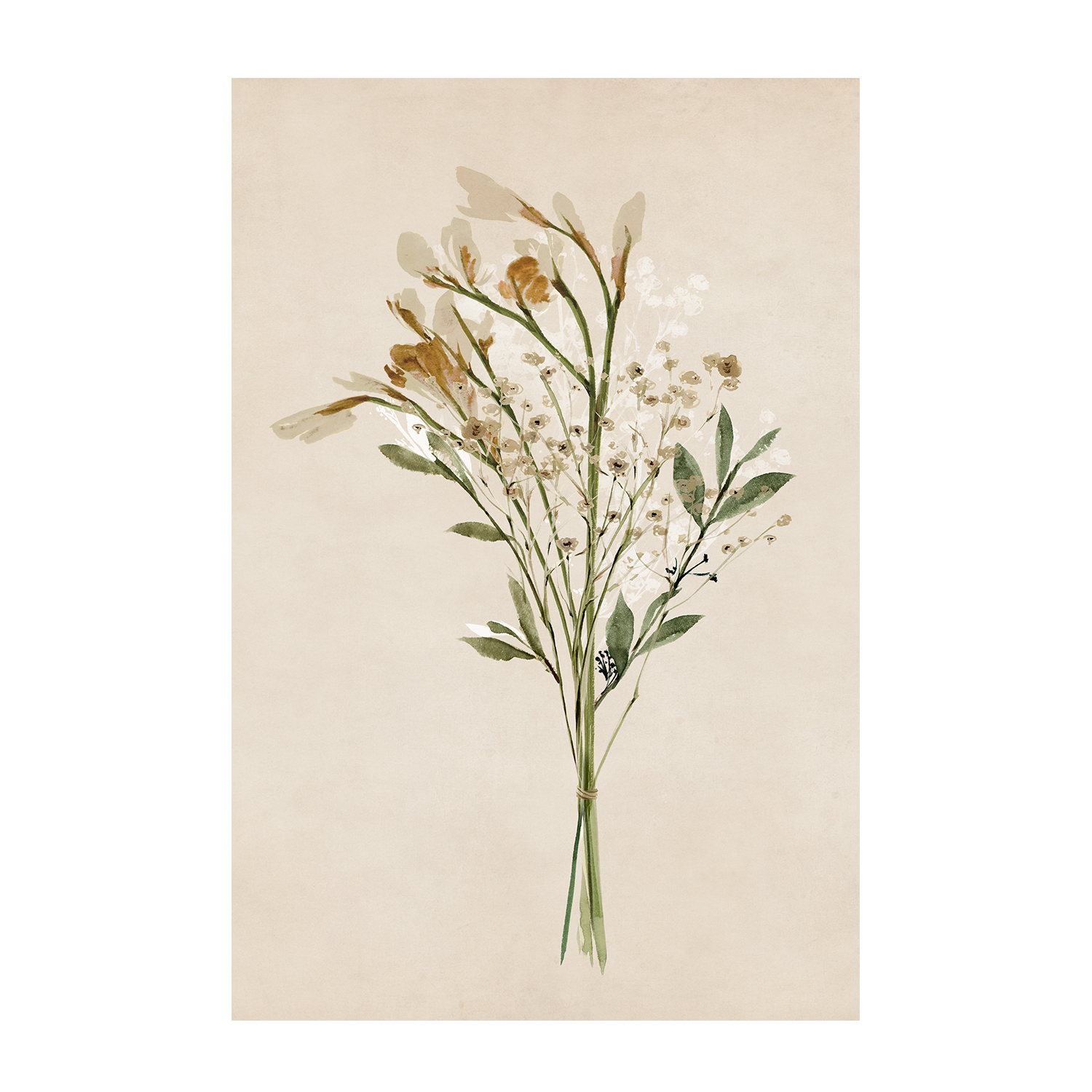 wall-art-print-canvas-poster-framed-Vintage Dried Bunch, Style B , By Isabelle Z-1