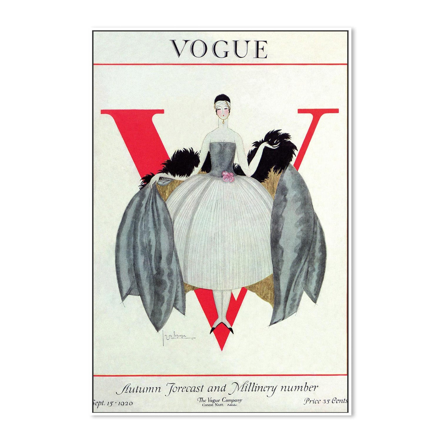 wall-art-print-canvas-poster-framed-Vintage Fashion Cover VII-4