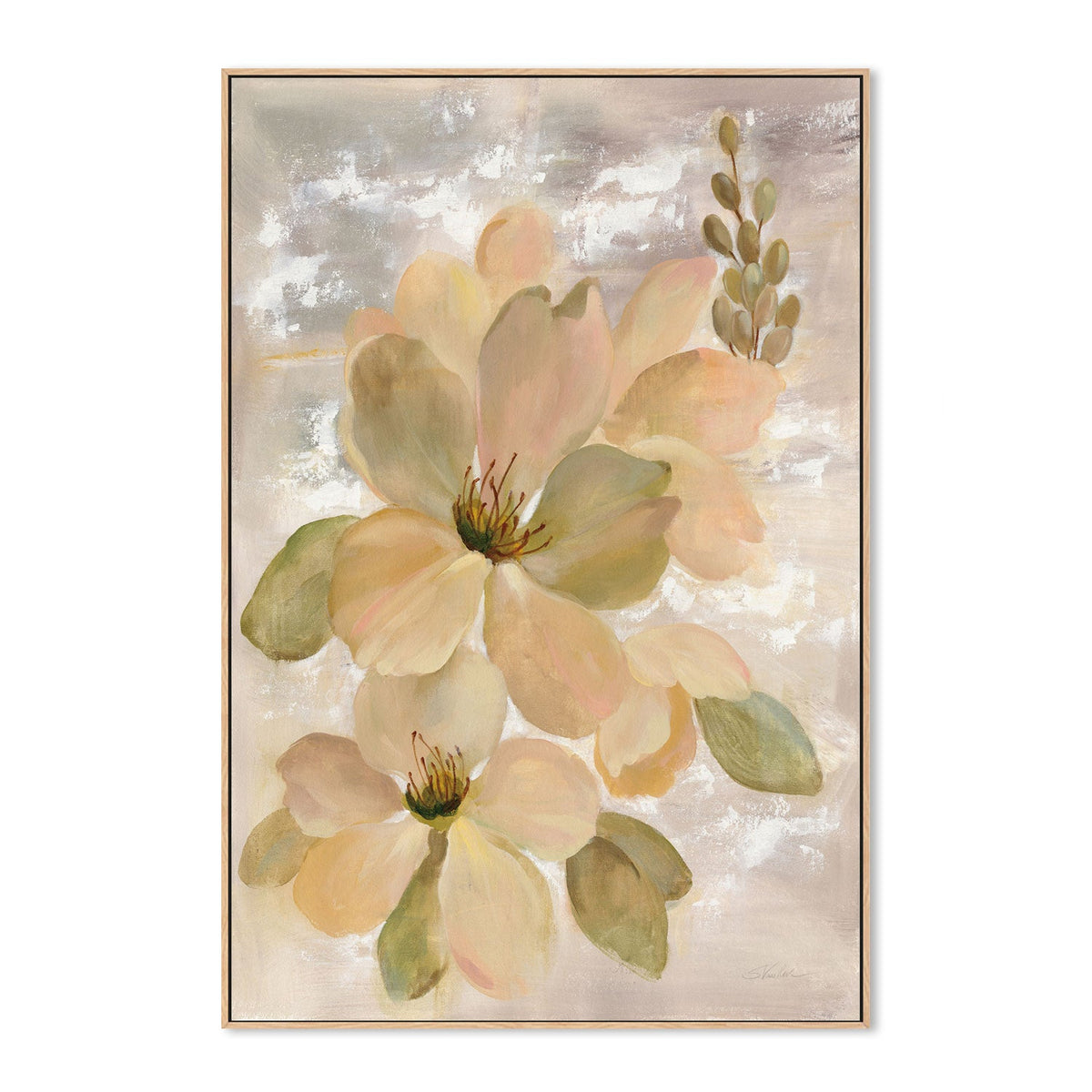 wall-art-print-canvas-poster-framed-Vintage Floral , By Silvia Vassileva-GIOIA-WALL-ART