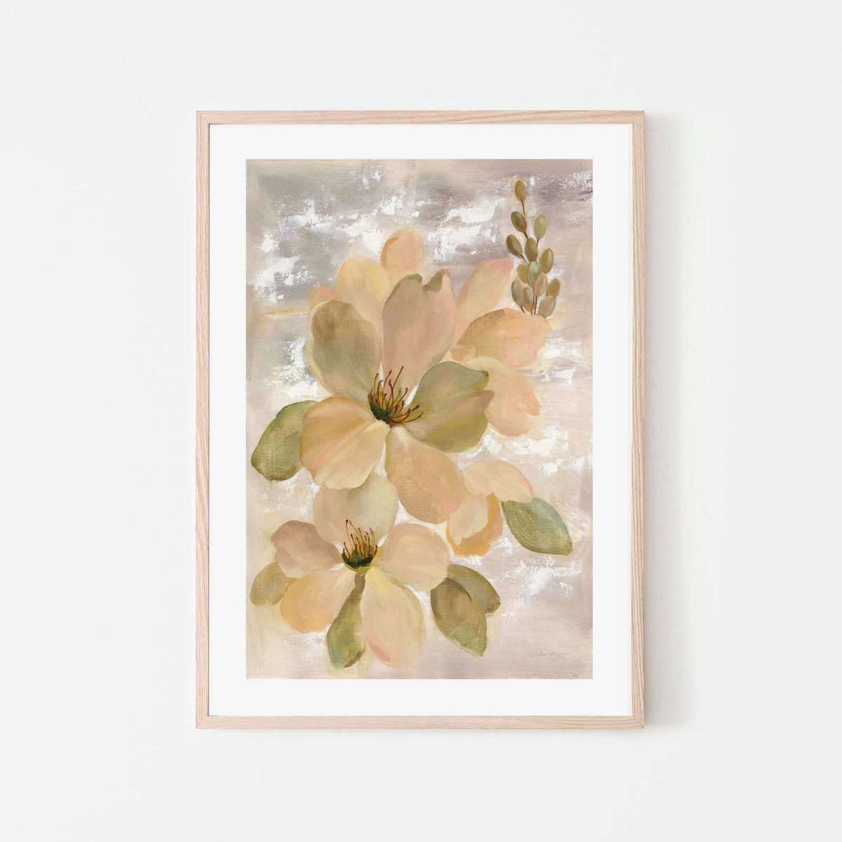 wall-art-print-canvas-poster-framed-Vintage Floral , By Silvia Vassileva-GIOIA-WALL-ART