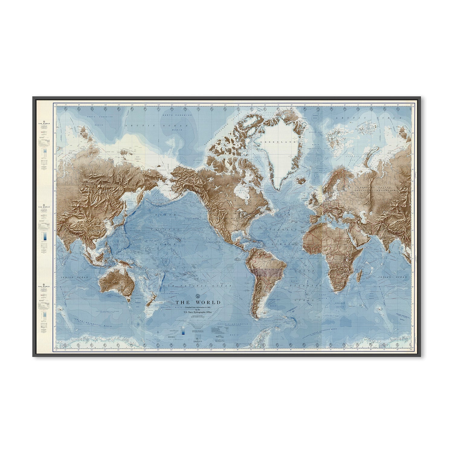 wall-art-print-canvas-poster-framed-Vintage Naval Map , By Adam Shaw-3