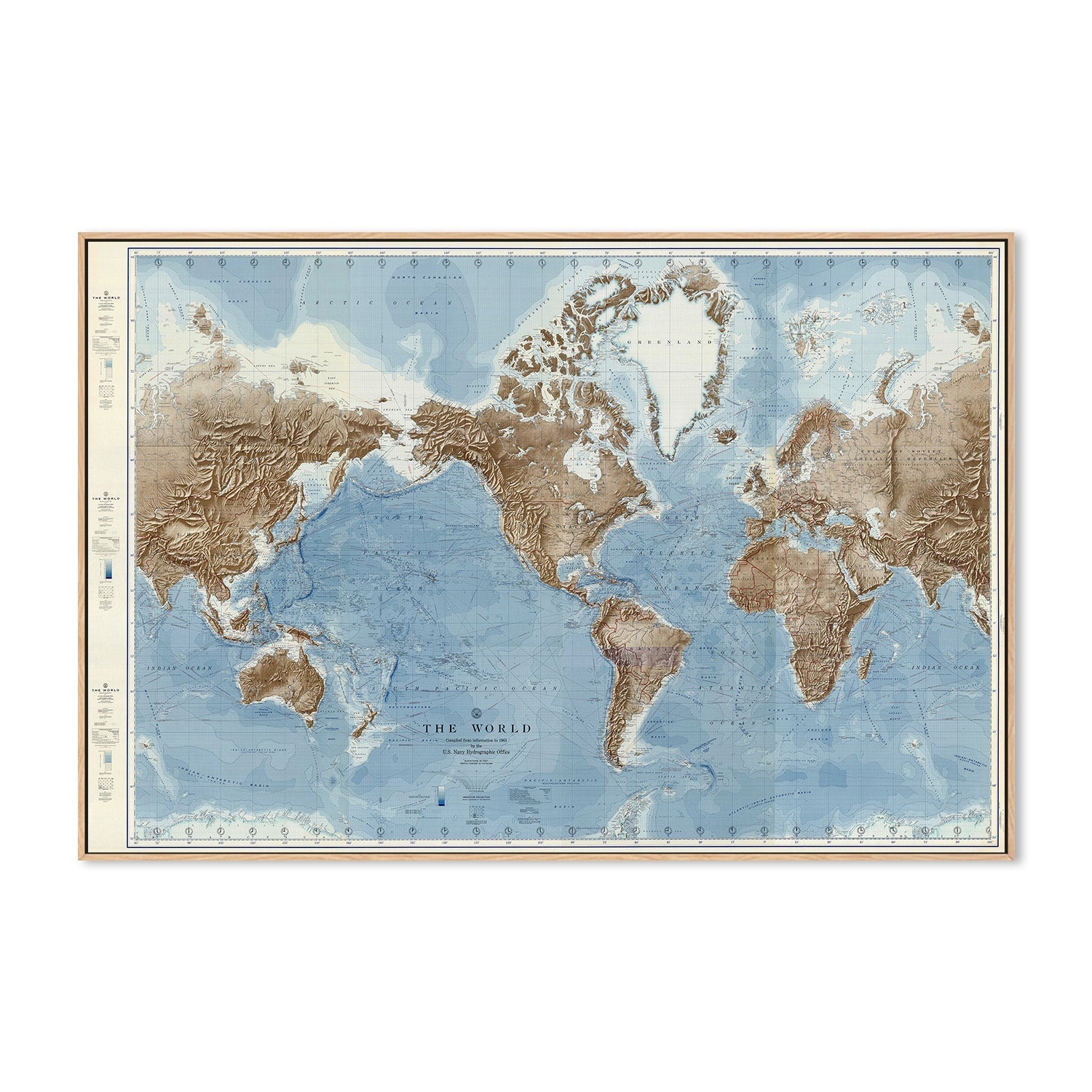 wall-art-print-canvas-poster-framed-Vintage Naval Map , By Adam Shaw-4