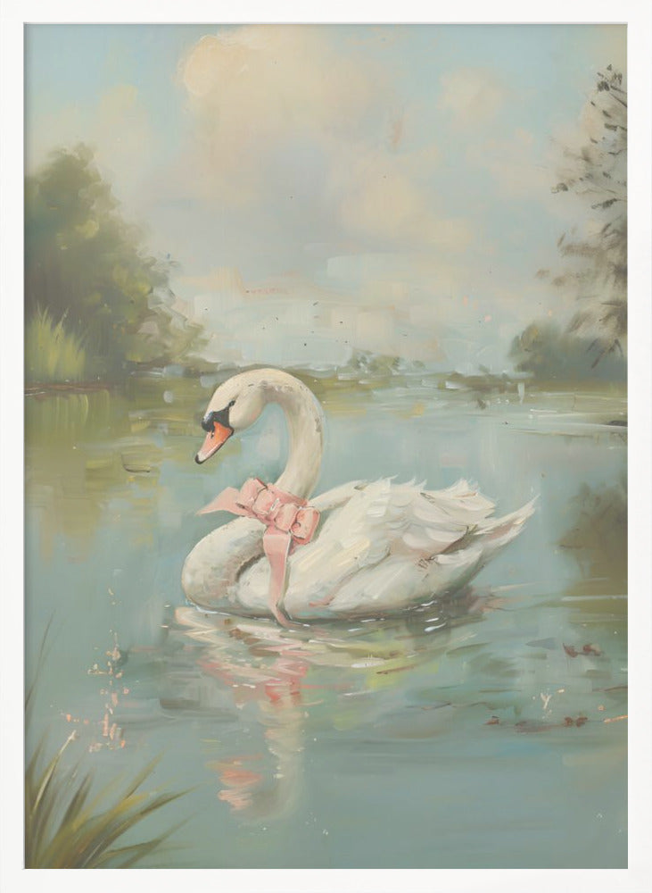 wall-art-print-canvas-poster-framed-Vintage Swan Coquette , By Jolly and Dash-5