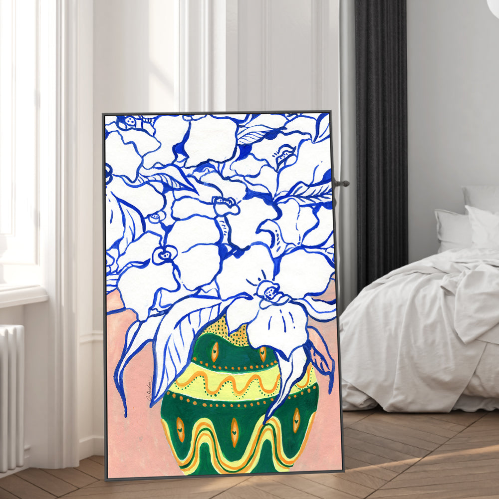 wall-art-print-canvas-poster-framed-Vintage Vase , By Chonticha Hanon-2