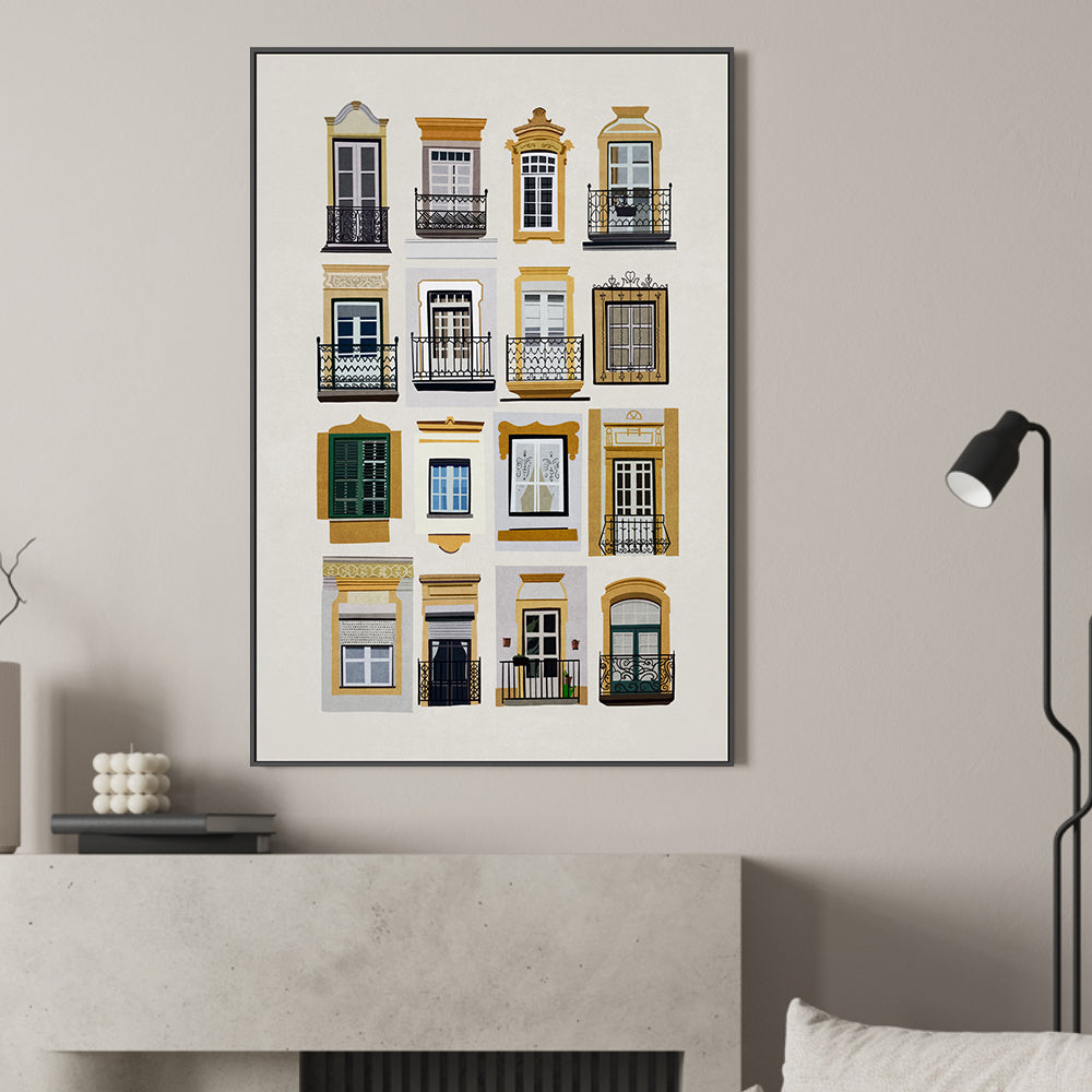 wall-art-print-canvas-poster-framed-Vintage Windows , By Emel Tunaboylu-GIOIA-WALL-ART