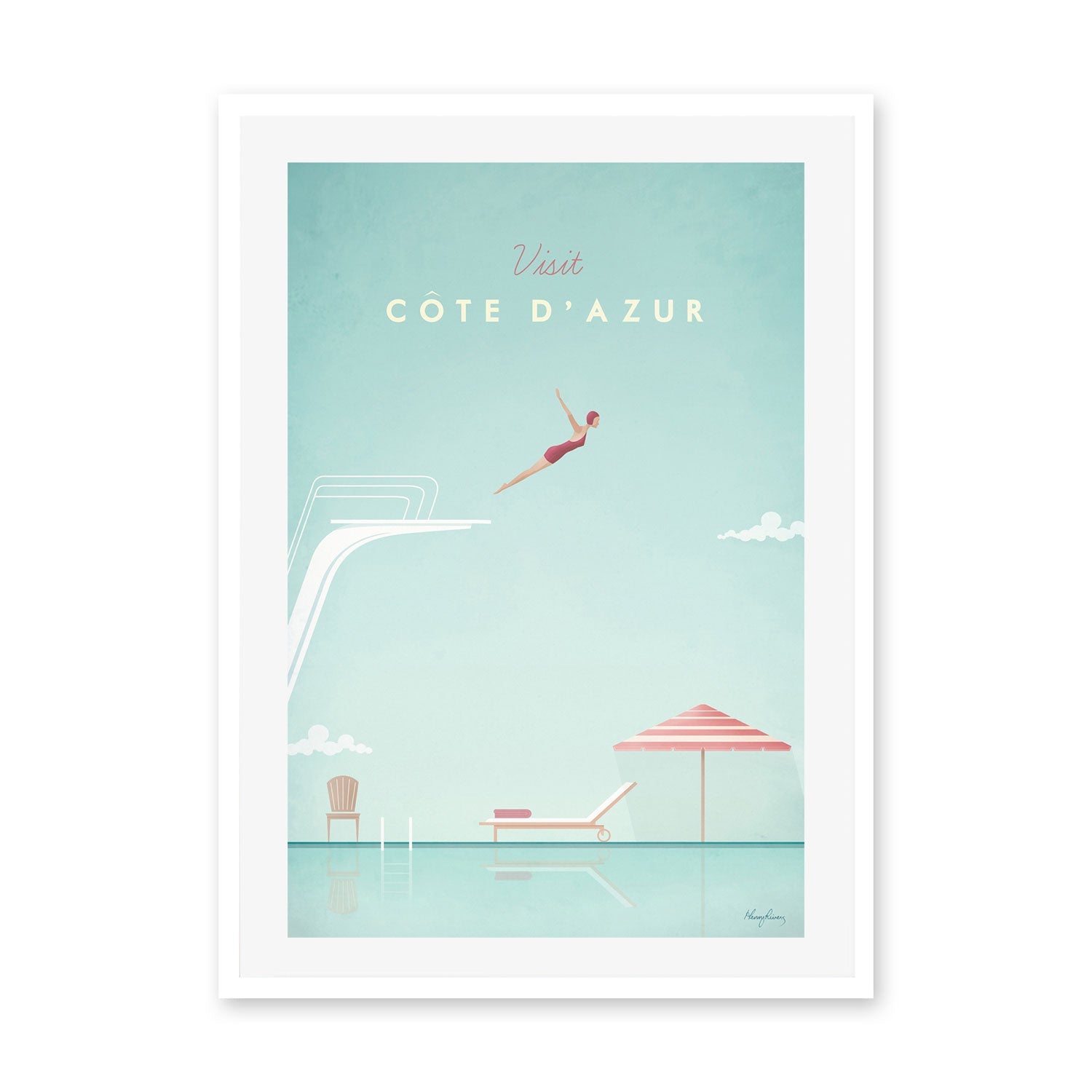 wall-art-print-canvas-poster-framed-Visit Cote d'Azur , By Henry Rivers-GIOIA-WALL-ART