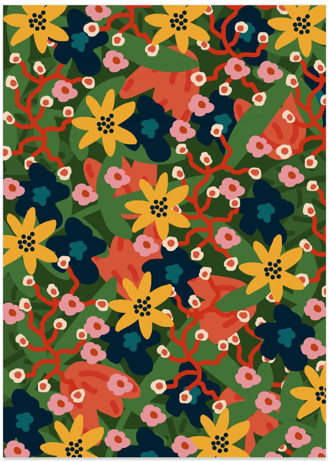 Vivid Petal Parade , By Rafaela Mascaro