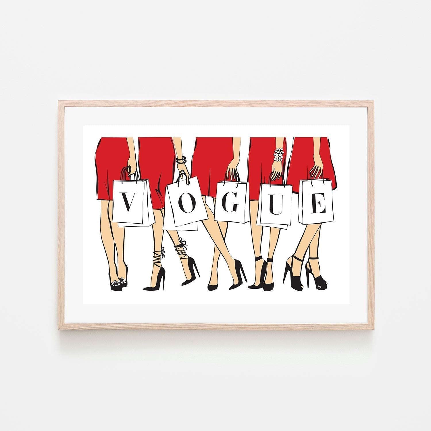 wall-art-print-canvas-poster-framed-Vogue Girls-GIOIA-WALL-ART