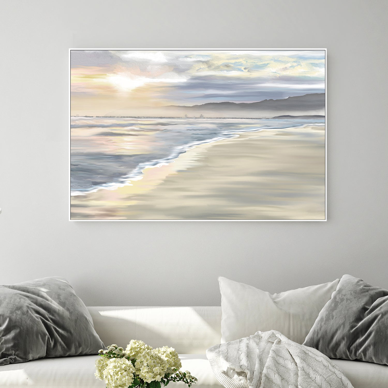 wall-art-print-canvas-poster-framed-'Walk with Me', Grotto Beach, Hermanus, South Africa , By Jenna Alheit-2