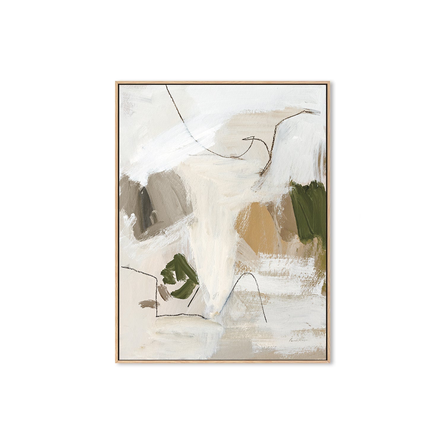 wall-art-print-canvas-poster-framed-Warm Abstract II , By Pamela Munger-4