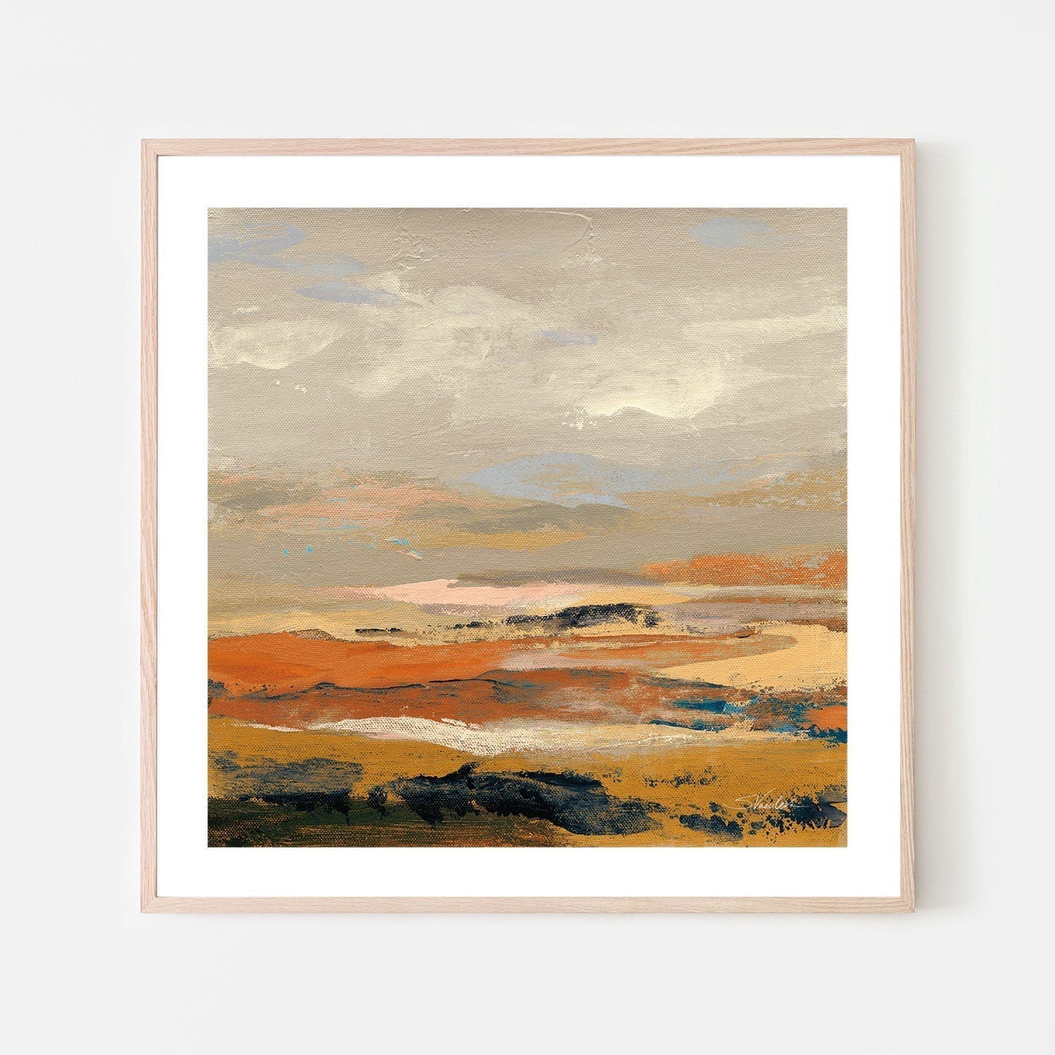 wall-art-print-canvas-poster-framed-Warm Bay, Style B-by-Silvia Vassileva-Gioia Wall Art