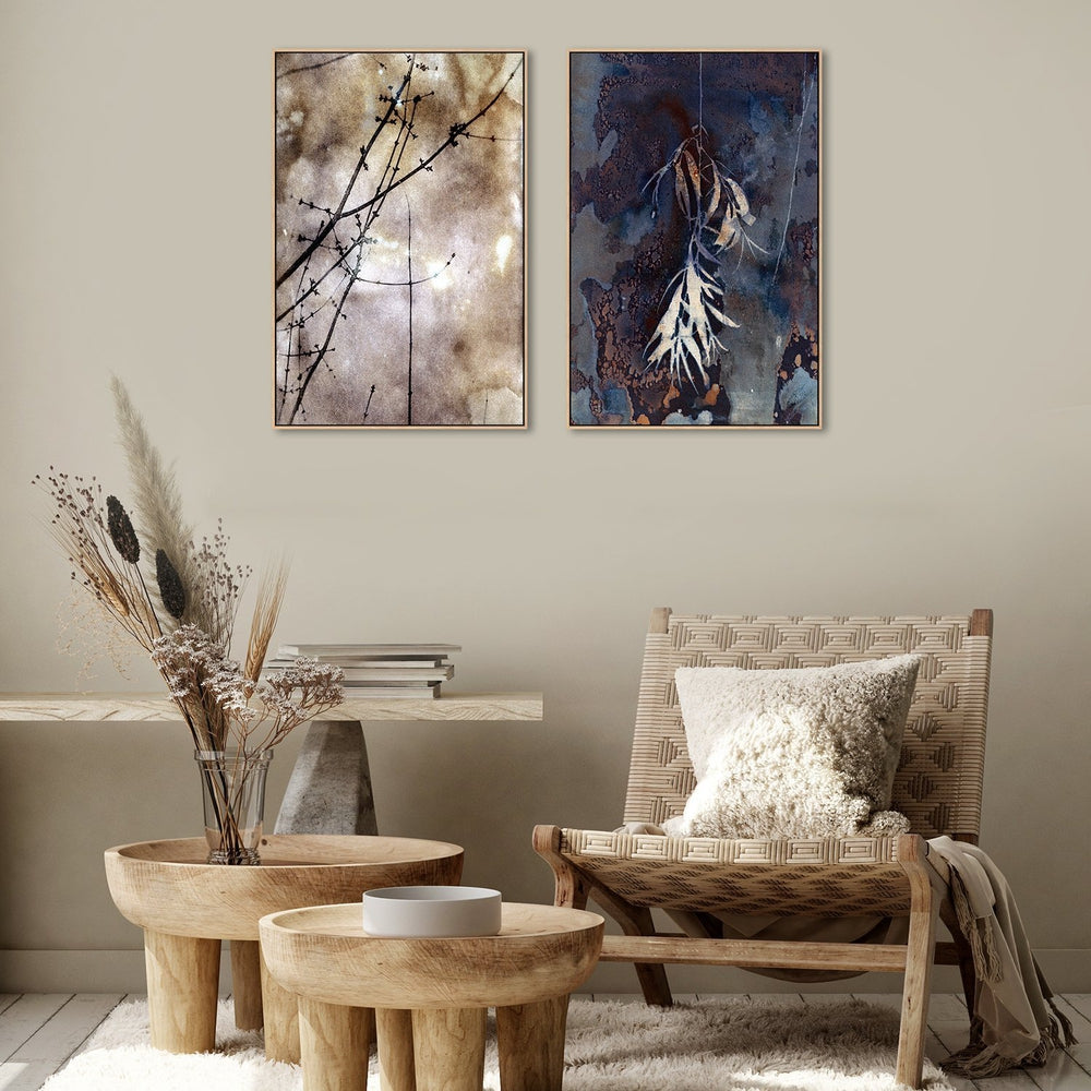 wall-art-print-canvas-poster-framed-Warm Skies And Purple Leaves, Set Of 2-by-Krista Mccurdy-Gioia Wall Art