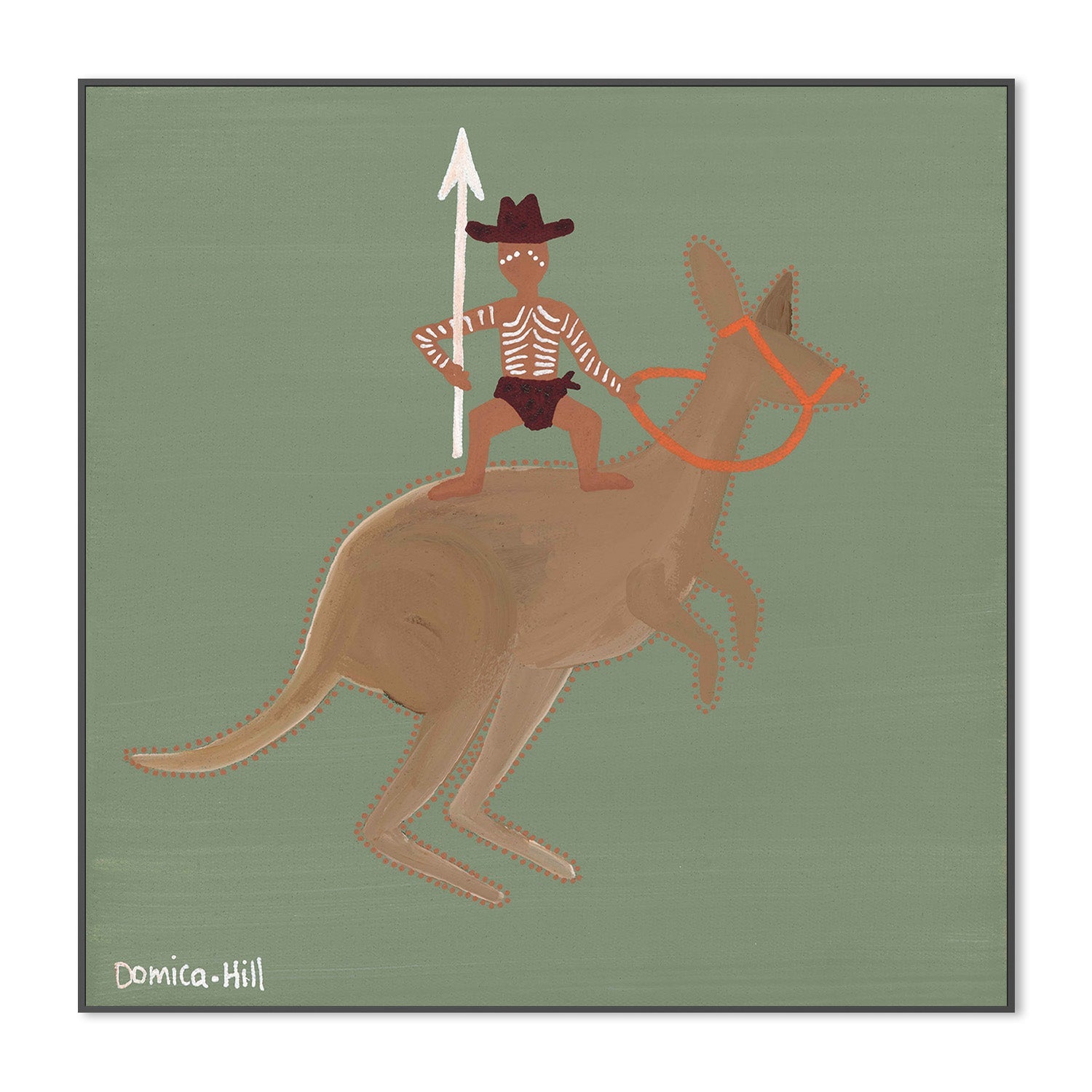 wall-art-print-canvas-poster-framed-Warrior on the bounce-2