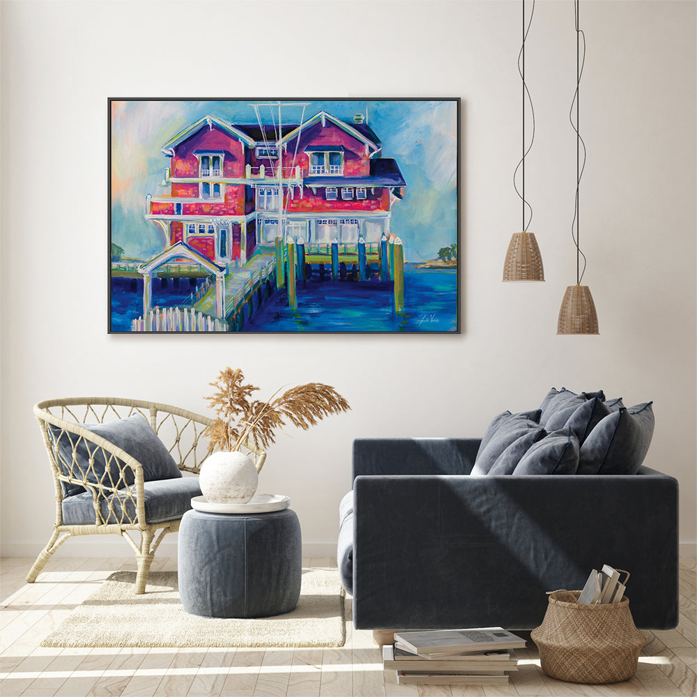 wall-art-print-canvas-poster-framed-Watch Hill Yacht Club-by-Jeanette Vertentes-Gioia Wall Art