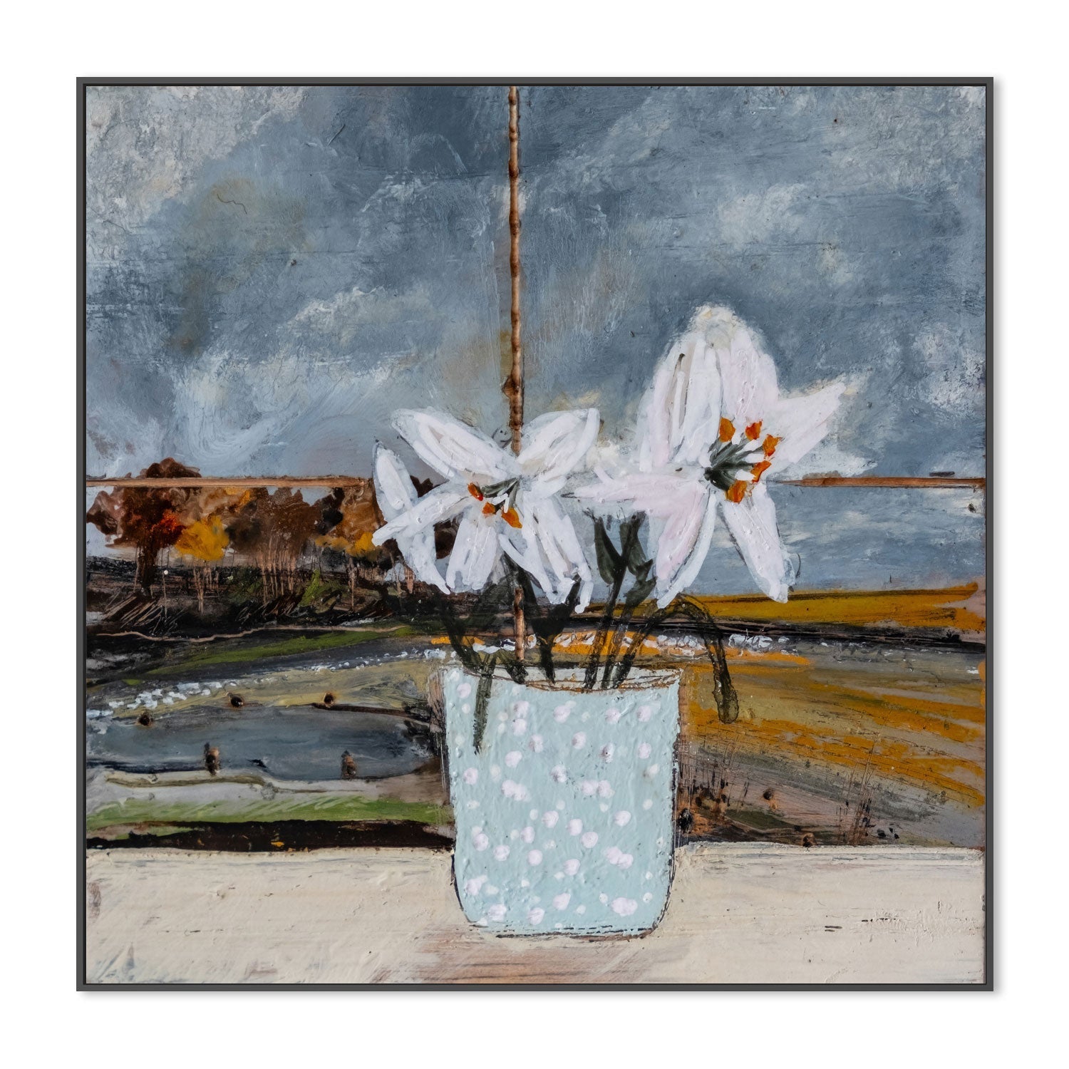 wall-art-print-canvas-poster-framed-Watching The Storm Clouds Gather , By Louise O'hara-3