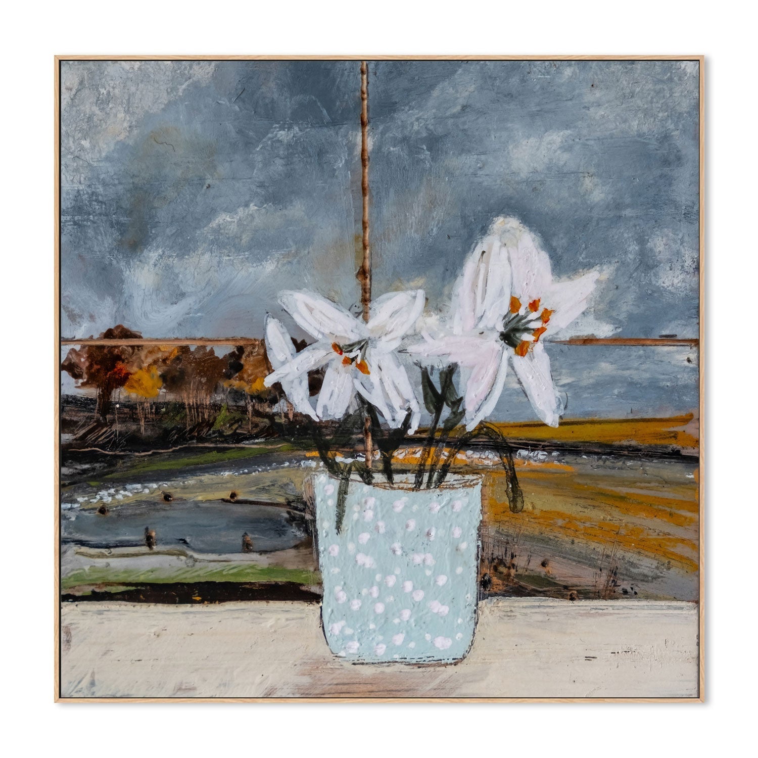wall-art-print-canvas-poster-framed-Watching The Storm Clouds Gather , By Louise O'hara-4