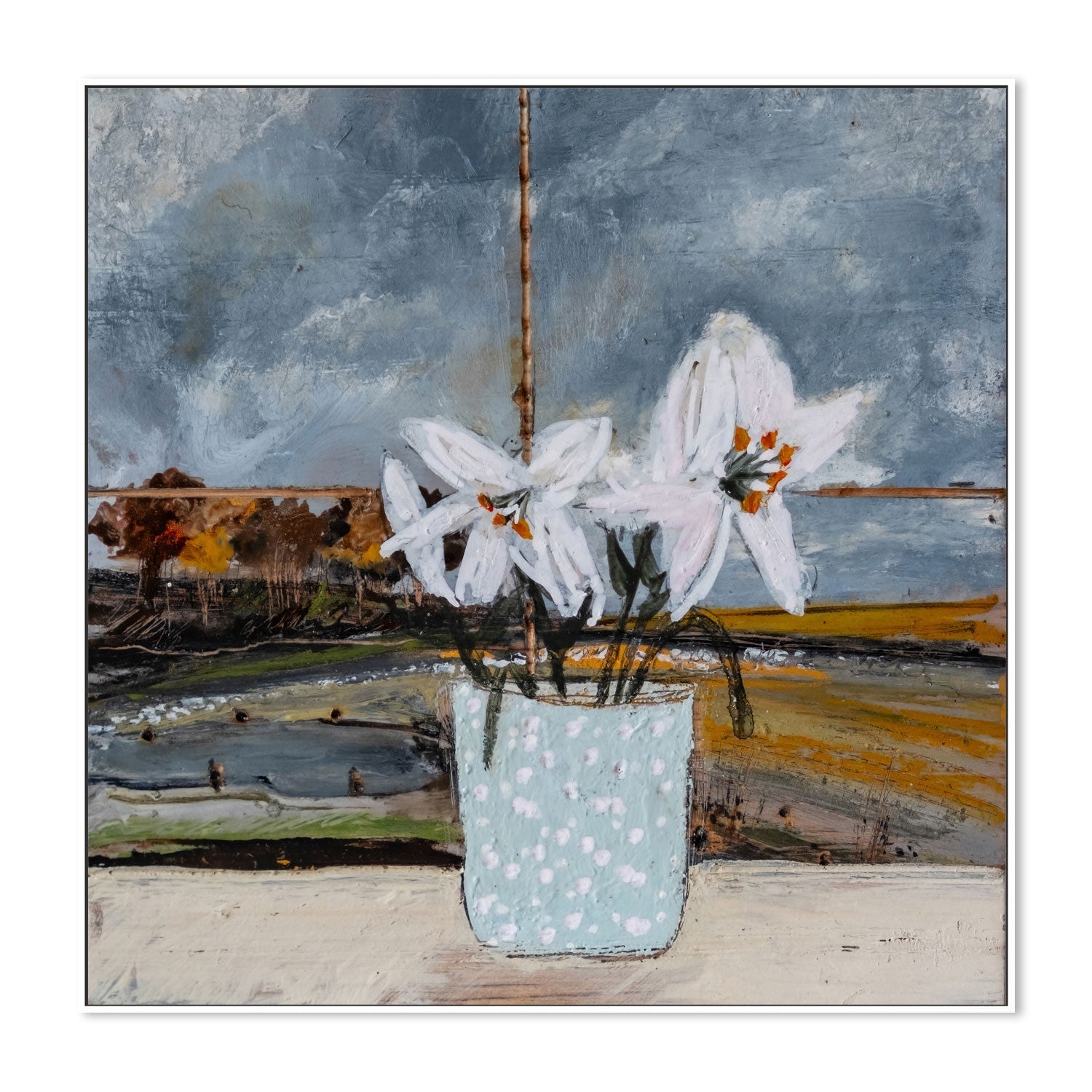 wall-art-print-canvas-poster-framed-Watching The Storm Clouds Gather , By Louise O'hara-5