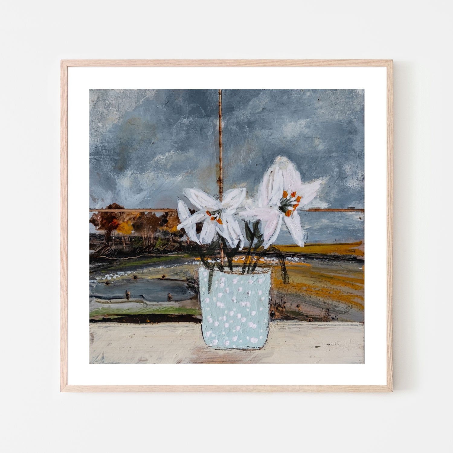 wall-art-print-canvas-poster-framed-Watching The Storm Clouds Gather , By Louise O'hara-6