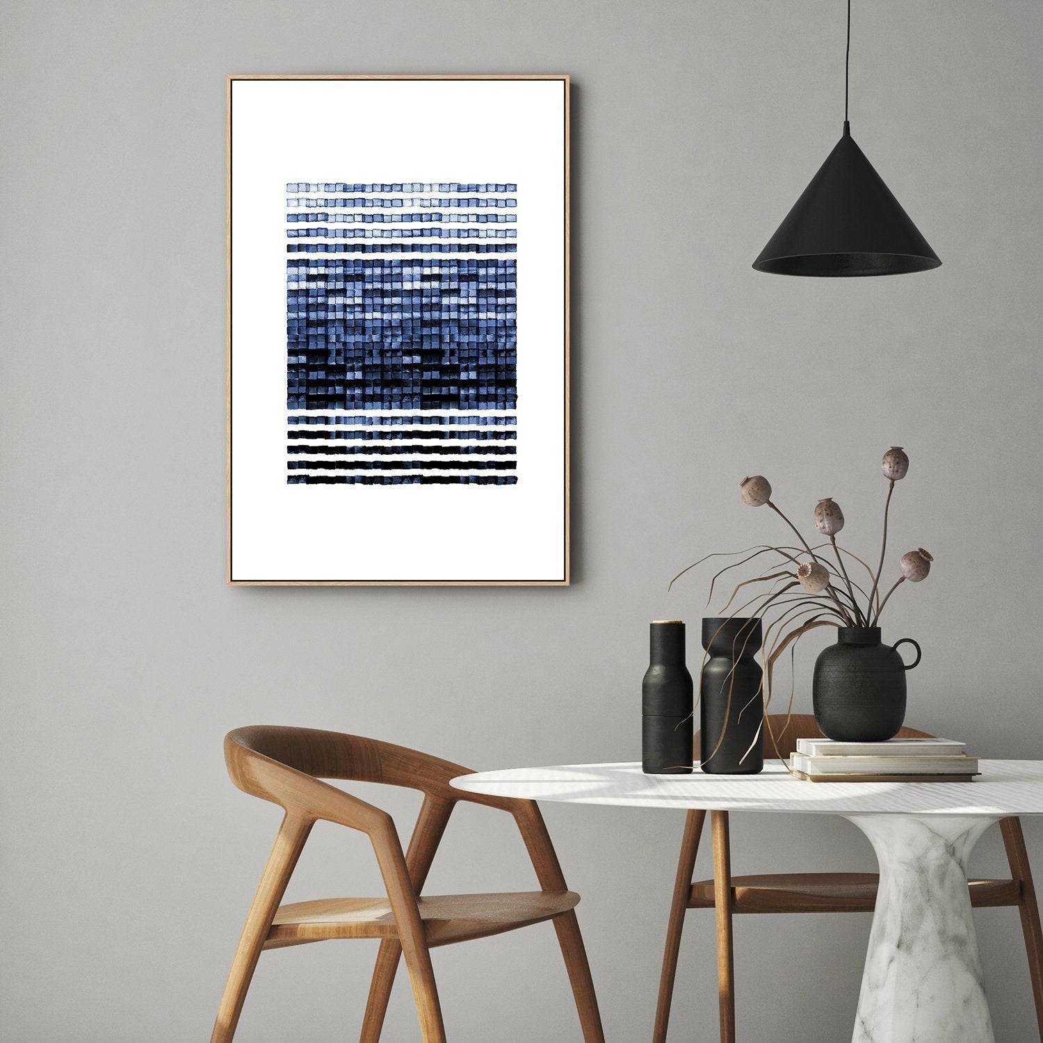 wall-art-print-canvas-poster-framed-Watercolour Mosaic-by-Danushka Abeygoda-Gioia Wall Art