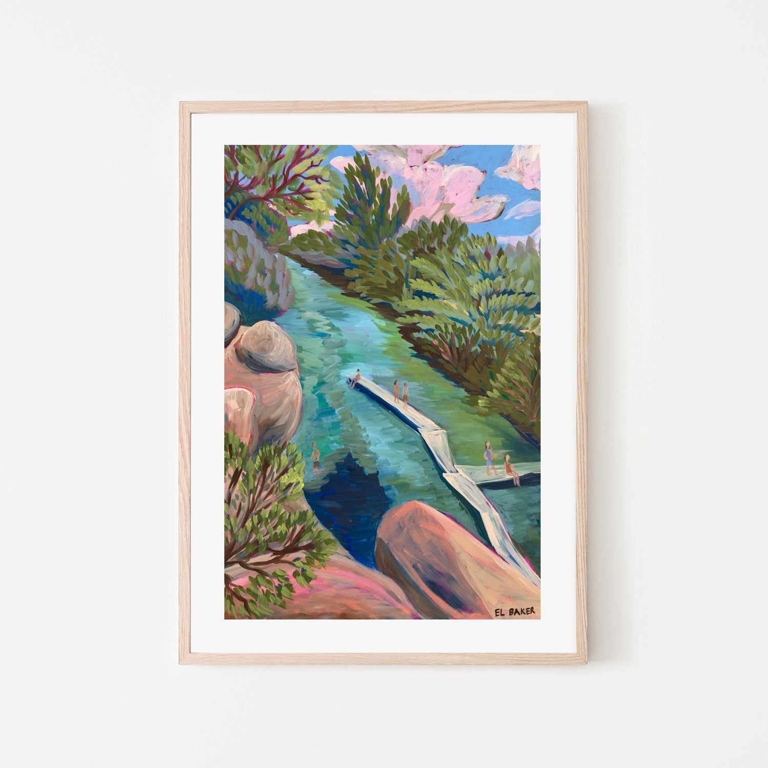 wall-art-print-canvas-poster-framed-Waterfall Slide , By Eleanor Baker-6