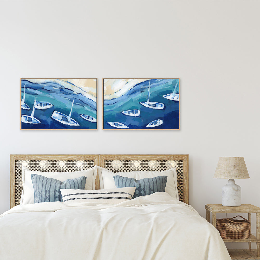 wall-art-print-canvas-poster-framed-Waters Of Crete , Style A & B, Set Of 2 , By Jetty Home-2