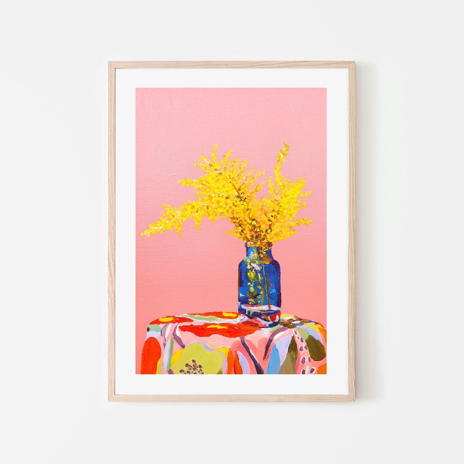 wall-art-print-canvas-poster-framed-Wattle Flowers , By Julia Ockert-GIOIA-WALL-ART