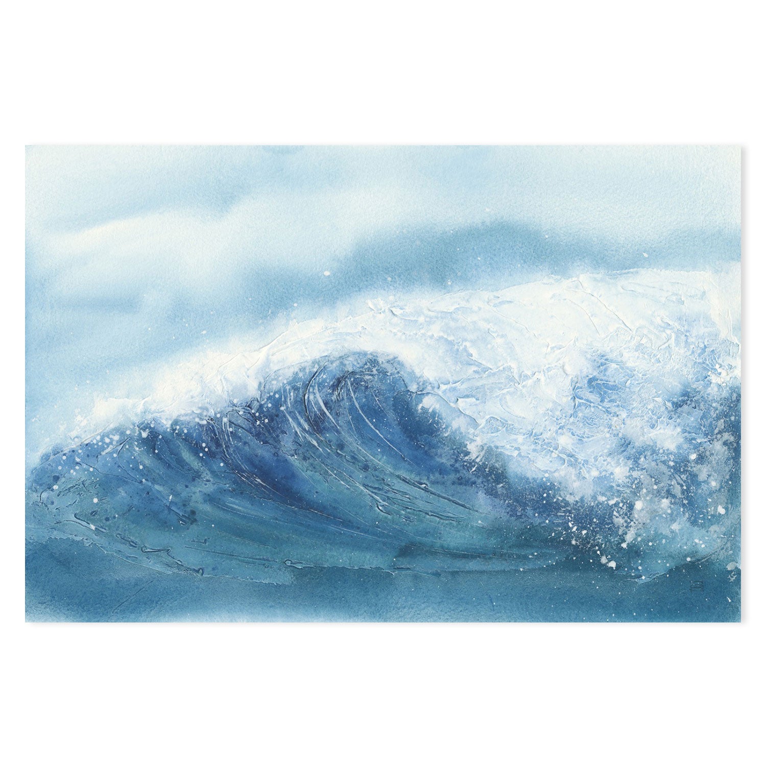 wall-art-print-canvas-poster-framed-Waves, Style B-by-Chris Paschke-Gioia Wall Art