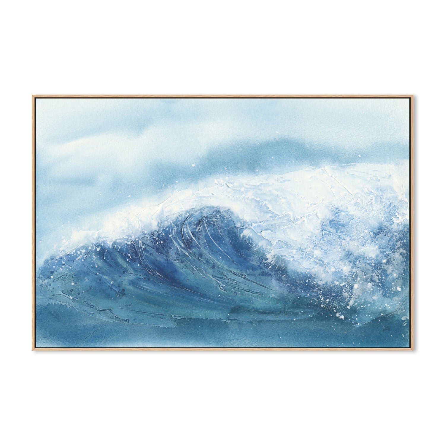 wall-art-print-canvas-poster-framed-Waves, Style B-by-Chris Paschke-Gioia Wall Art