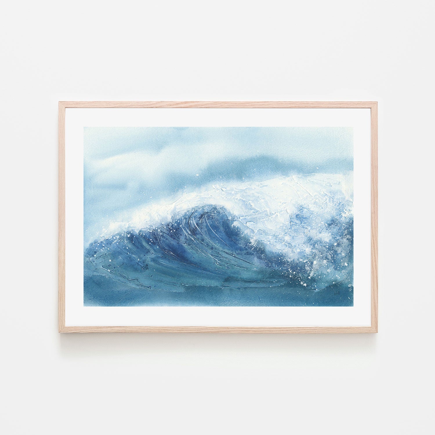 wall-art-print-canvas-poster-framed-Waves, Style B-by-Chris Paschke-Gioia Wall Art