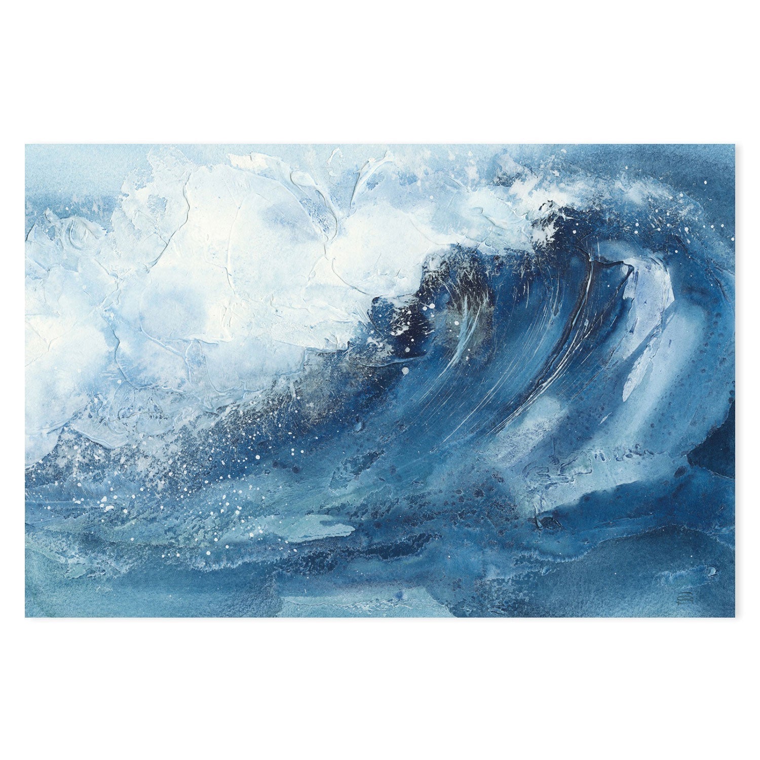 wall-art-print-canvas-poster-framed-Waves, Style D-by-Chris Paschke-Gioia Wall Art