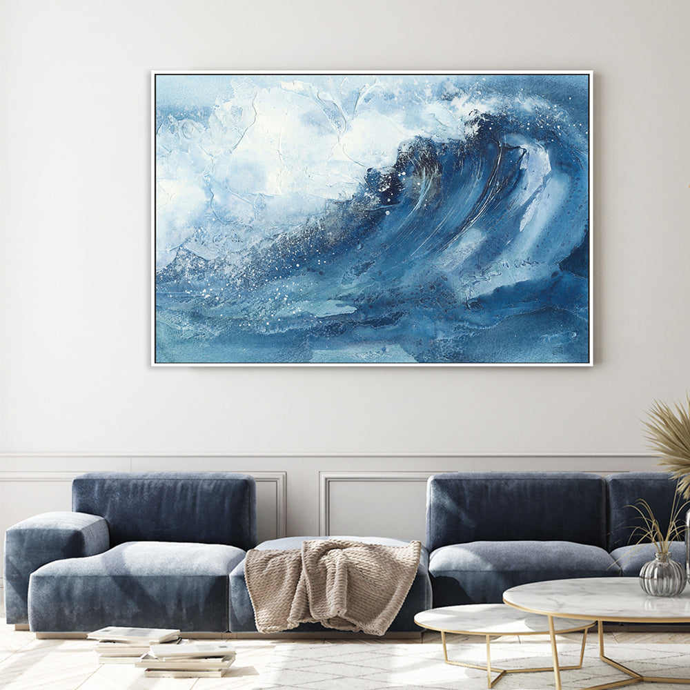 wall-art-print-canvas-poster-framed-Waves, Style D-by-Chris Paschke-Gioia Wall Art