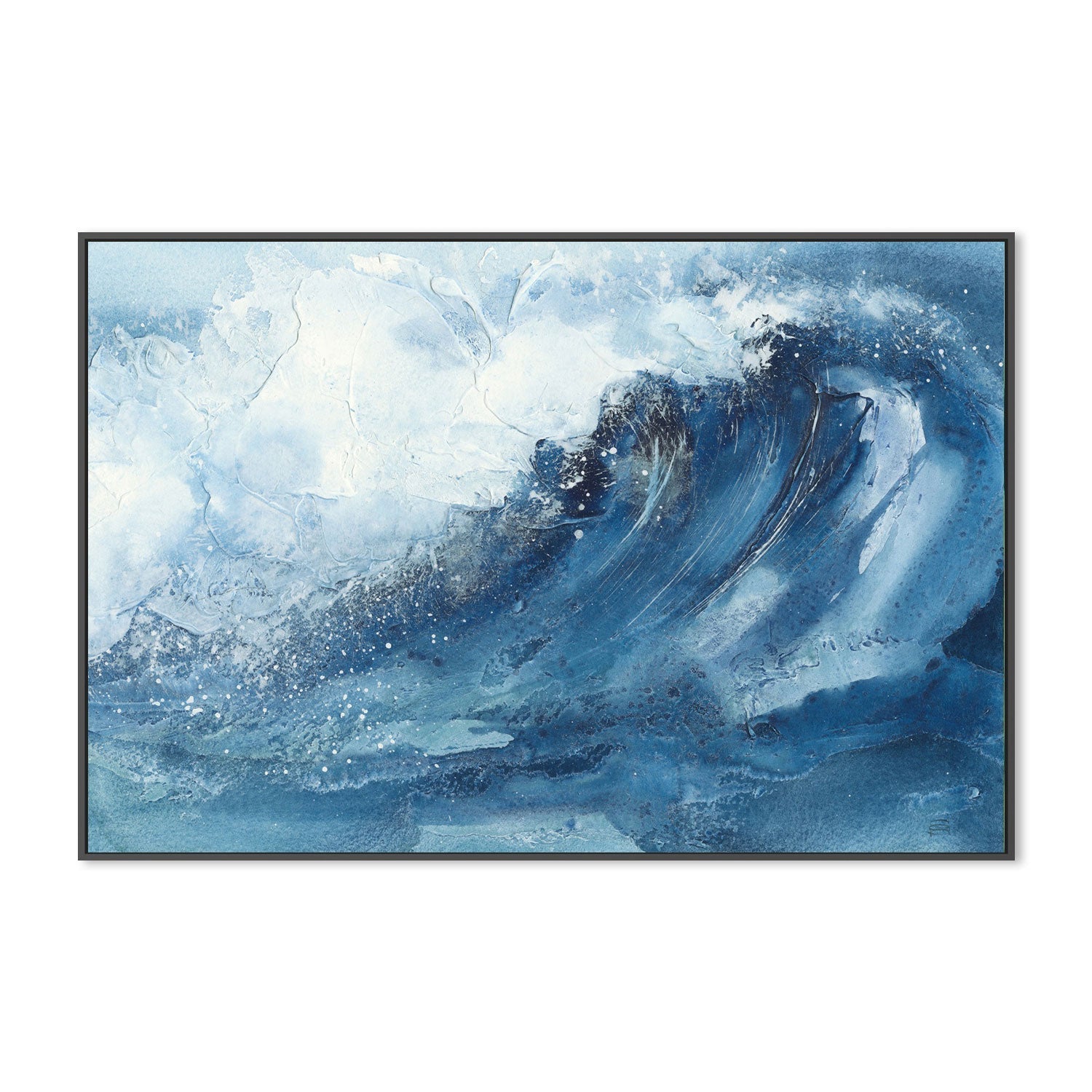 wall-art-print-canvas-poster-framed-Waves, Style D-by-Chris Paschke-Gioia Wall Art