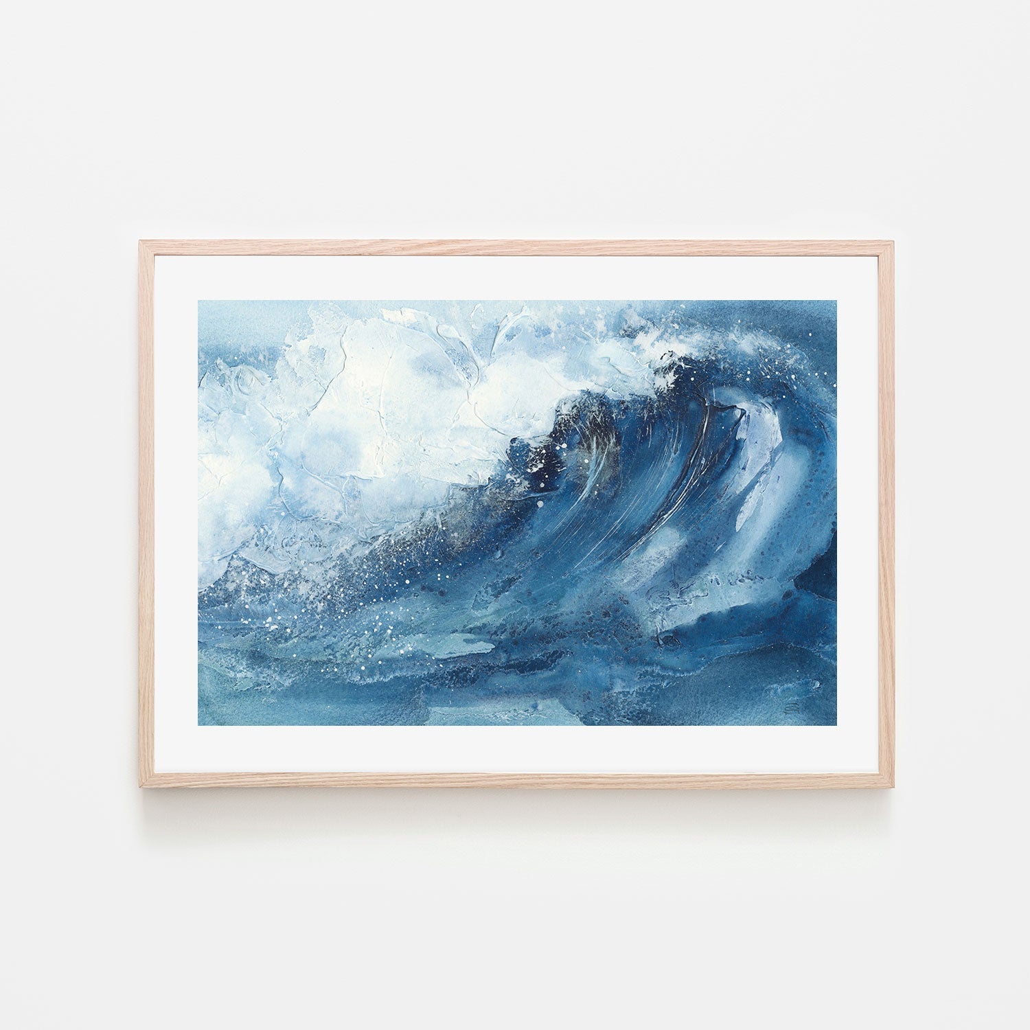 wall-art-print-canvas-poster-framed-Waves, Style D-by-Chris Paschke-Gioia Wall Art