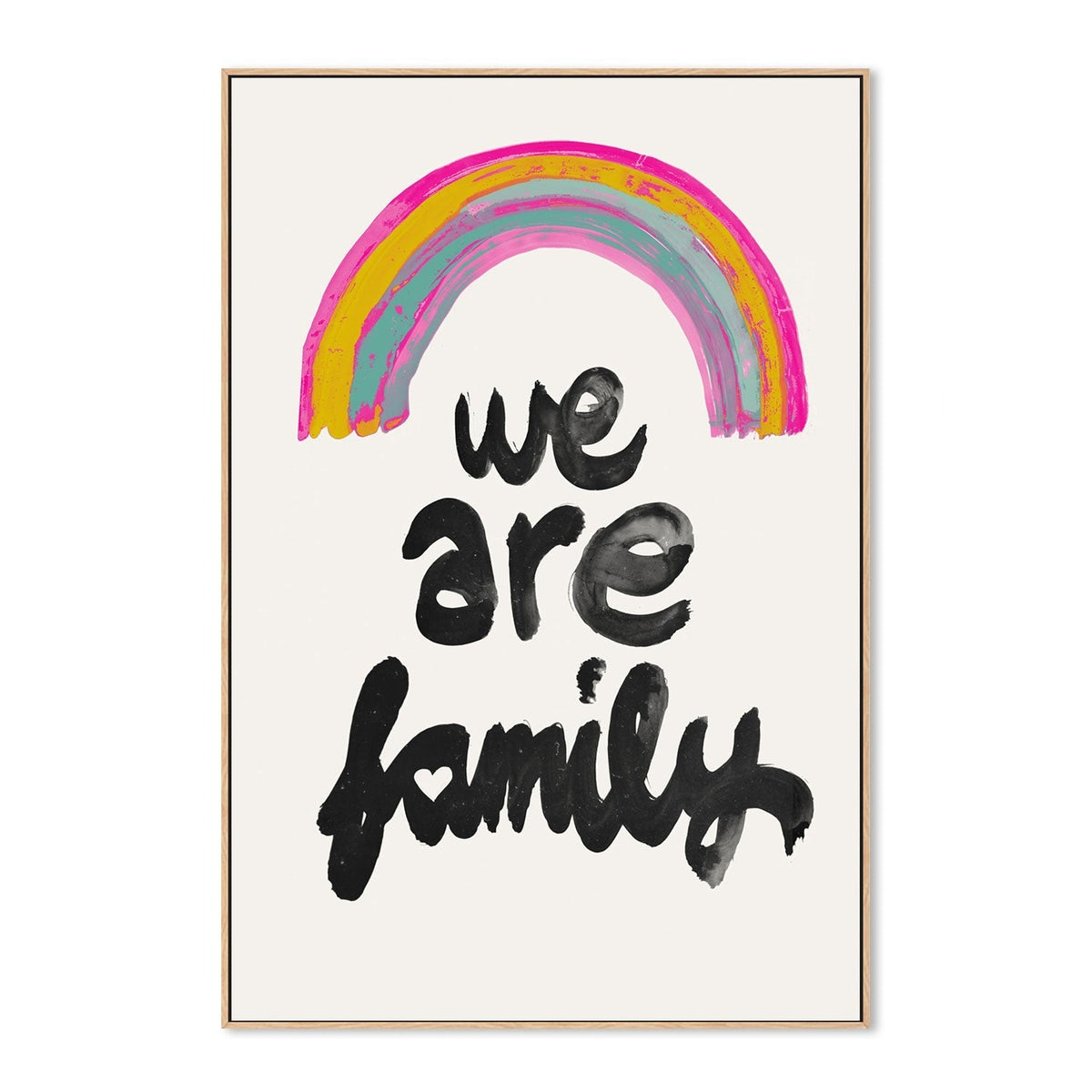 wall-art-print-canvas-poster-framed-We Are Family , By Treechild-GIOIA-WALL-ART