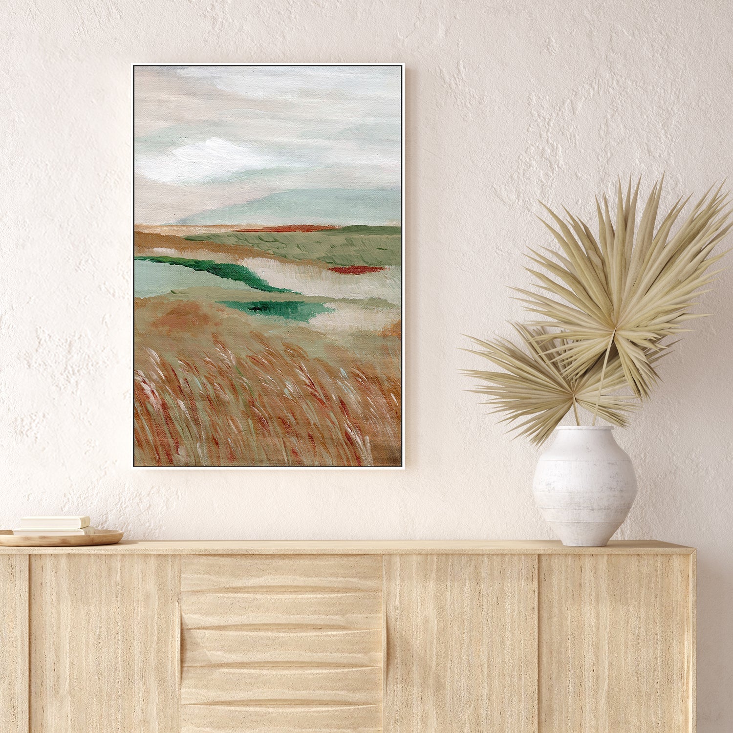 wall-art-print-canvas-poster-framed-Wheat Meadow, Style B , By Nikita Jariwala-2