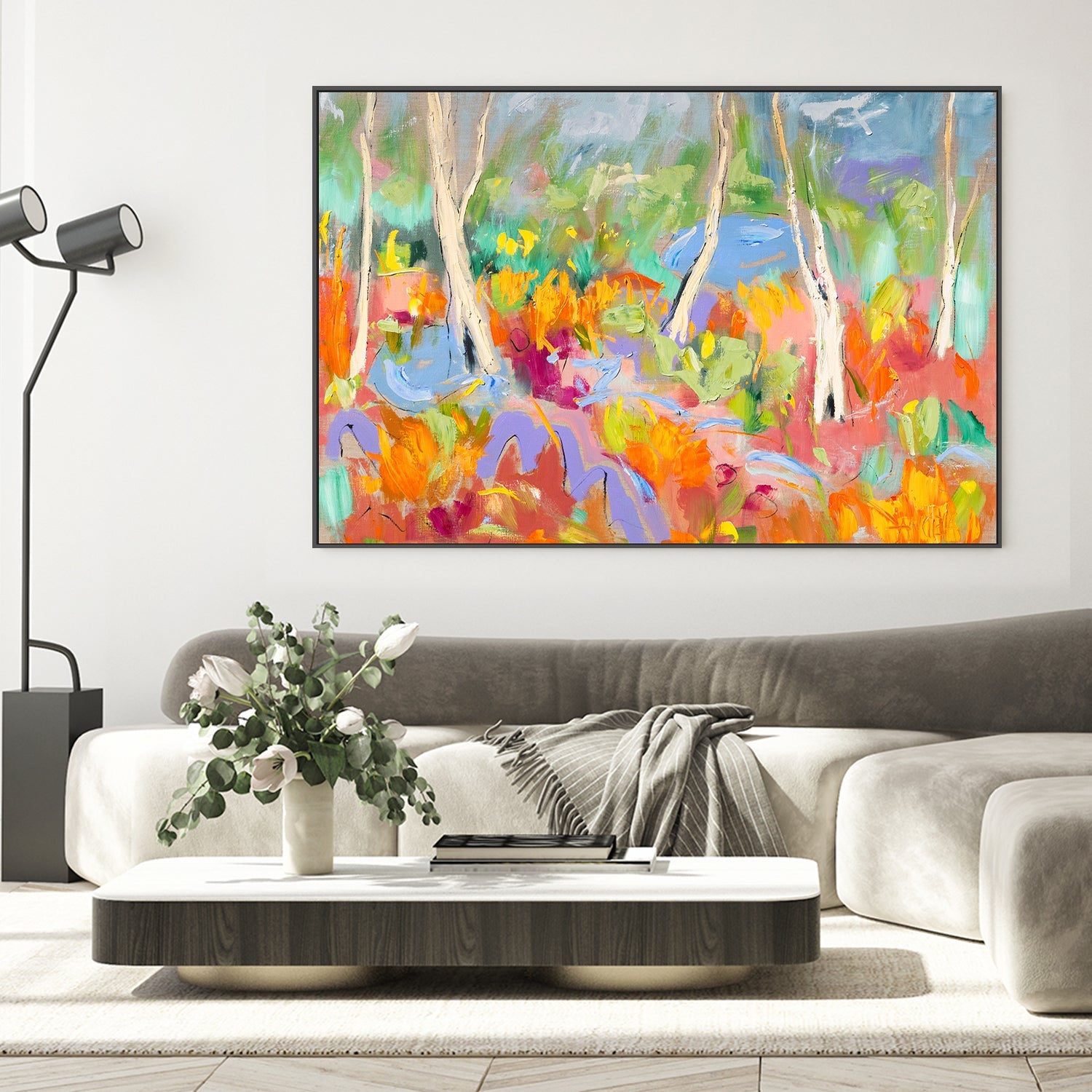 wall-art-print-canvas-poster-framed-Where the Birches Dance-2