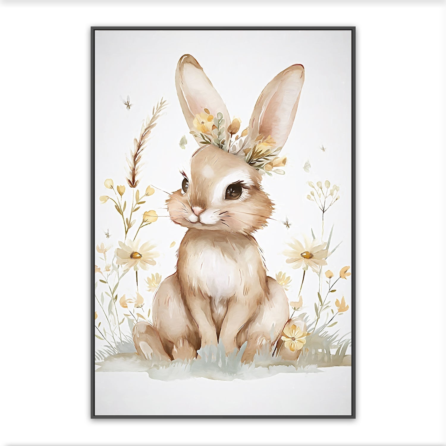 wall-art-print-canvas-poster-framed-Whimsical Baby Animals , Style A , By Accent Art Studio-3