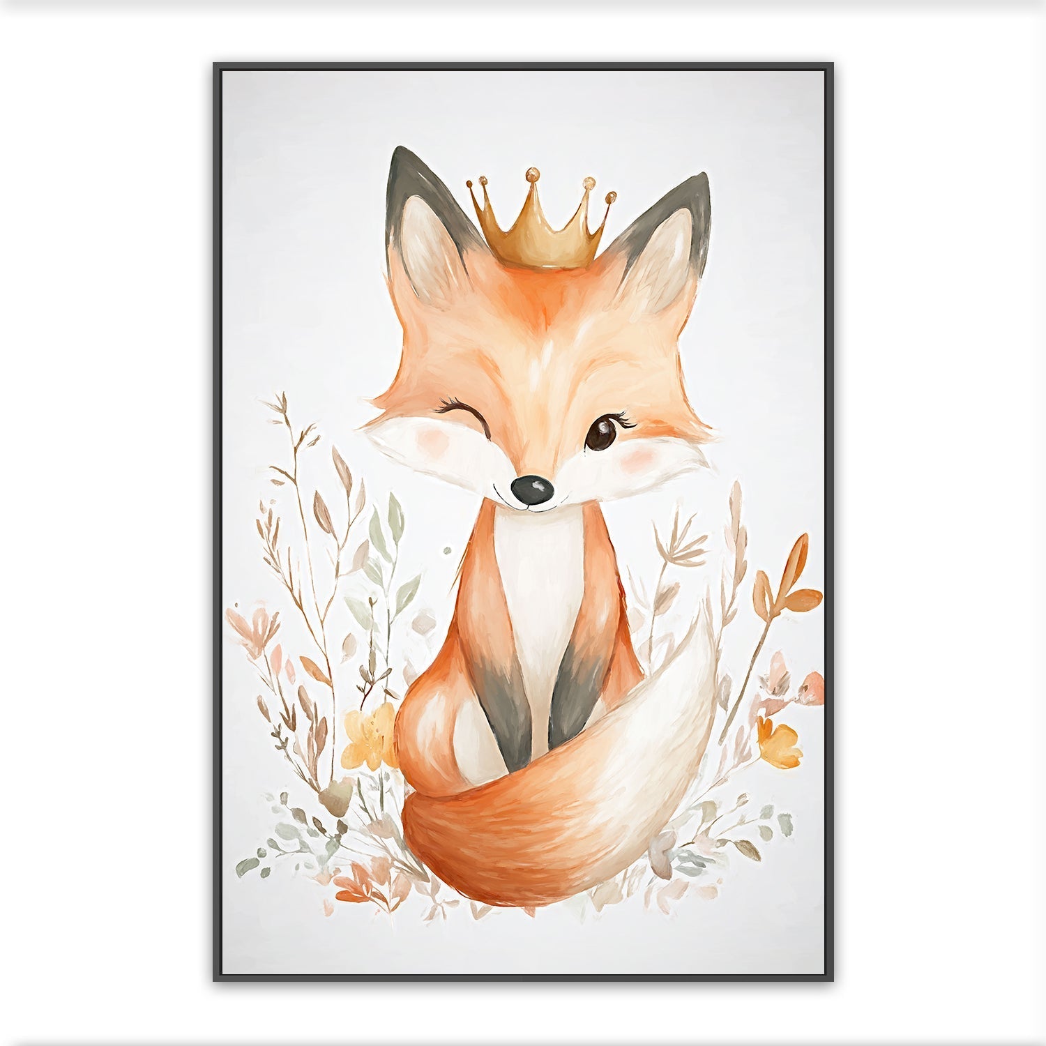 wall-art-print-canvas-poster-framed-Whimsical Baby Animals , Style B , By Accent Art Studio-3