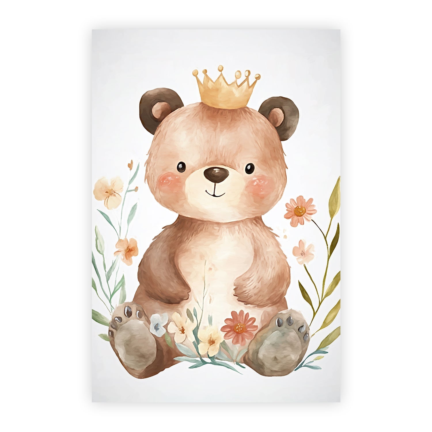wall-art-print-canvas-poster-framed-Whimsical Baby Animals , Style C , By Accent Art Studio-1