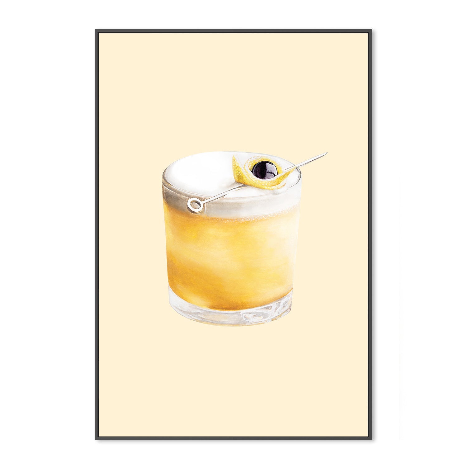 wall-art-print-canvas-poster-framed-Whiskey sour-3