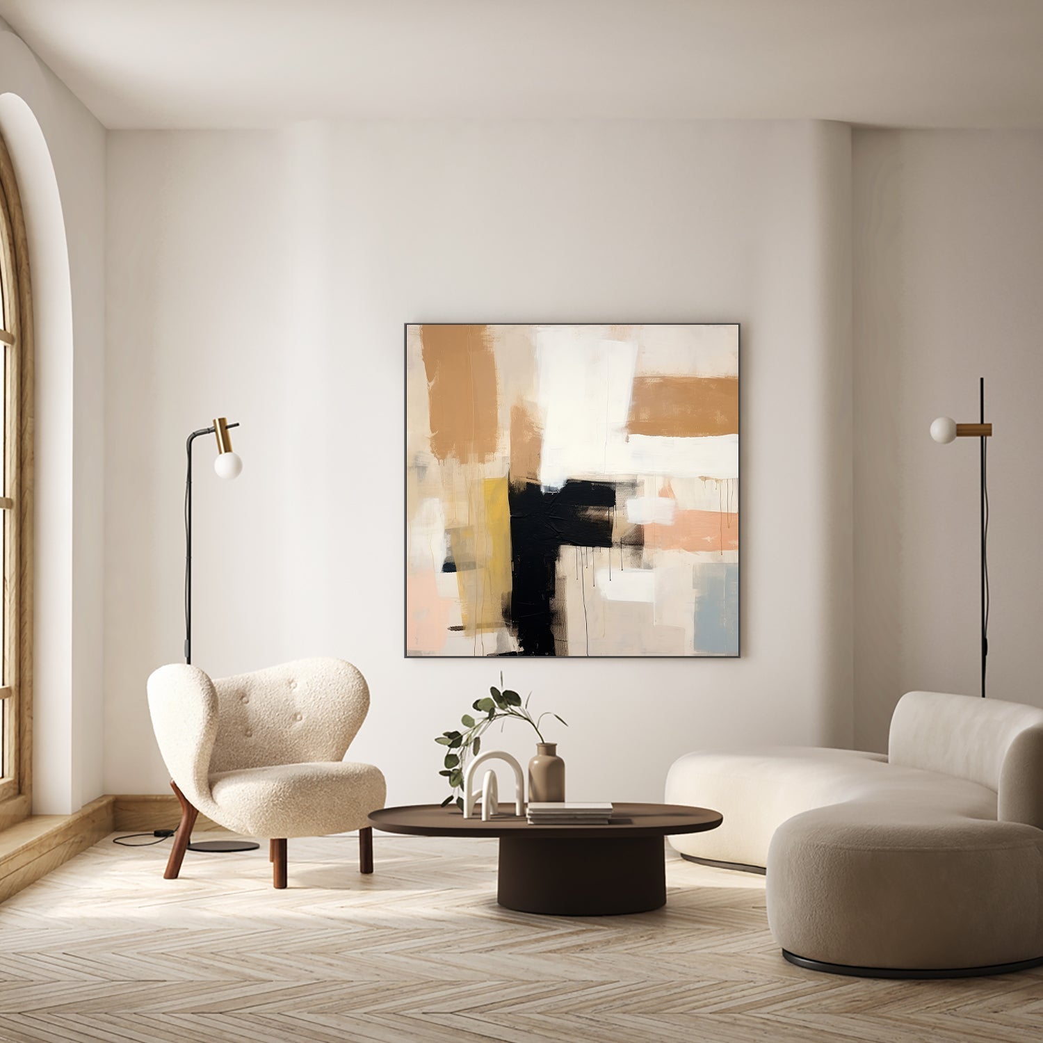 wall-art-print-canvas-poster-framed-Whispered Tones, Style A-7