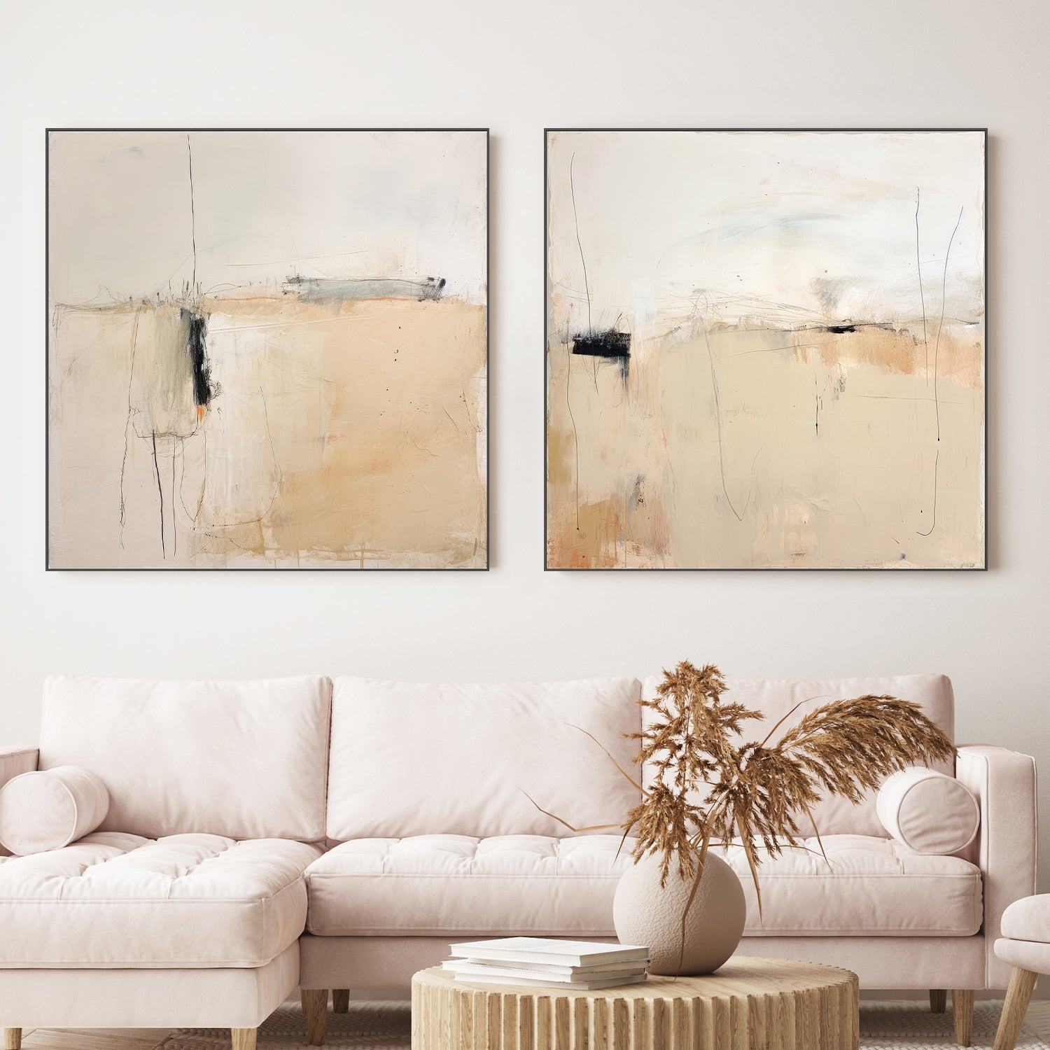 wall-art-print-canvas-poster-framed-Whispers Of The Dune, Style A & B, Set Of 2 , By Irena Orlov-2