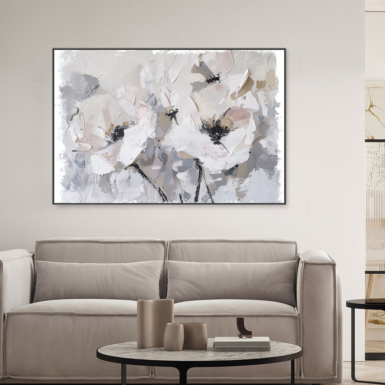 wall-art-print-canvas-poster-framed-White Blossoms-2