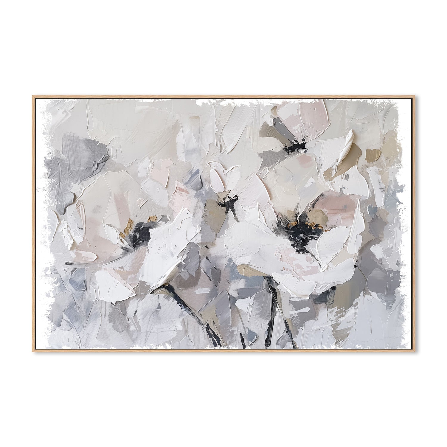 wall-art-print-canvas-poster-framed-White Blossoms-4
