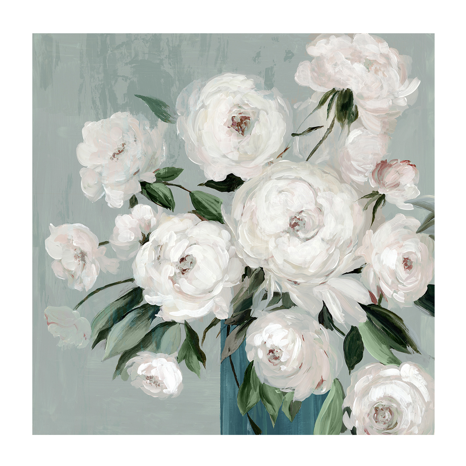 wall-art-print-canvas-poster-framed-White Flower Clusters , By Asia Jensen-1