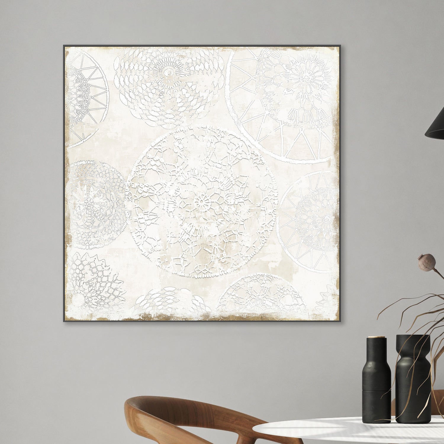 wall-art-print-canvas-poster-framed-White Lace , By Tom Reeves-2