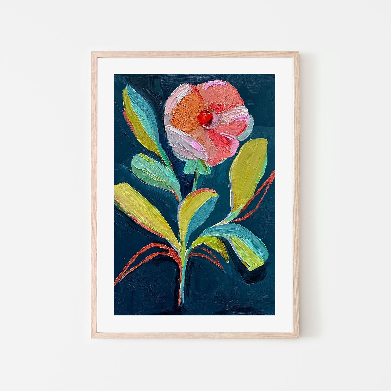 wall-art-print-canvas-poster-framed-Wild Bloomon Blue , By Kelly Angelovic-6